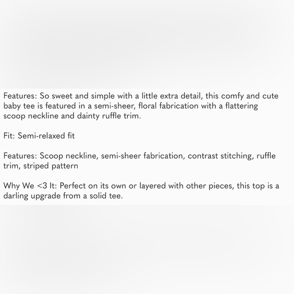 Free People Garner Tee XS Striped NWOT NEW Short Sleeve - Picture 5 of 6